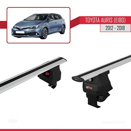 Toyota Auris / Corolla (E180) 2012-2018 Arası ile uyumlu ACE-4 Ara Atkı Tavan Barı GRİ
