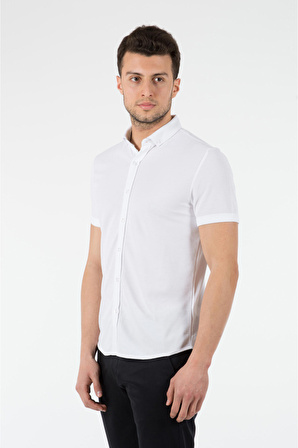 Wemsey Erkek Slim Fit Gömlek 12301 Beyaz