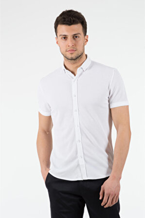 Wemsey Erkek Slim Fit Gömlek 12301 Beyaz