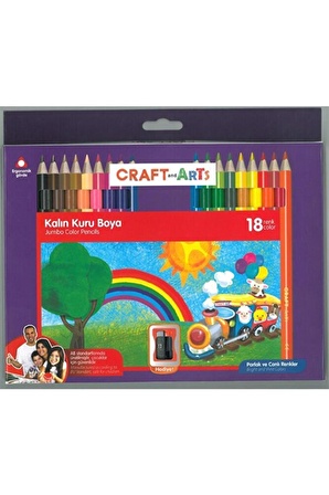 Umıx Craft And Arts Jumbo Kuru Boya 18'li Cakb-j18