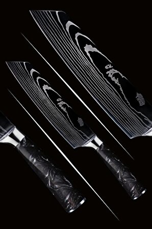 Japon Kiritsuke Şef Bıçağı ( siyah )
