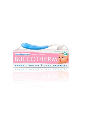 Buccotherm Diş Çıkarma Kiti 0-2 Yaş Organik Sertifikalı 50 Ml + Mavi Diş Fırçası