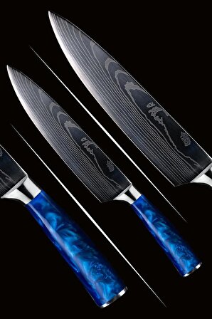 Japon Şef Bıçağı (mavi )