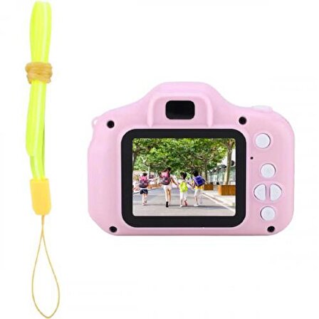 Coofbe 1080P Çocuk Fotoğraf Makinası Video Çekim Makinası Oyunlu 8GB Hafıza Kartlı Çocuklar İçin Dijital Kamera