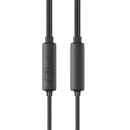 Coofbe 1.2Mt Kablolu 3.5mm Jack Kulak içi Kulaklık Kontrol Düğmeli 3.5mm Kulaklık