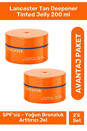 Lancaster Tan Deepener Tinted Jelly 200 ml - 2 Adet