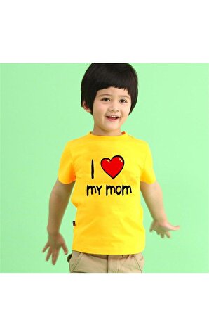 Tshirthane I Love Mom Çocuk Tshirt