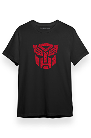 Transformers Autobots Logo Siyah Kısa kol Erkek Tshirt