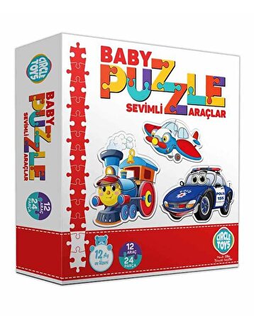 Circle Toys Baby Puzzle Sevimli Araçlar 