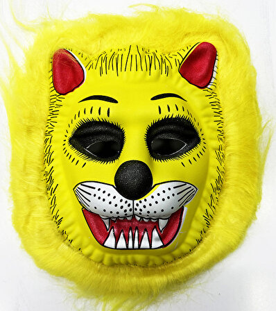 himarry Köpek Maskesi - Kurt Maskesi - Aslan Maskesi Yetişkin Çocuk Uyumlu Kahve Renk Model 8