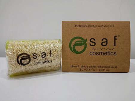 Zeytin Yağı Kabak Lifli Sabun (140gr +-5%) SAF Cosmetics