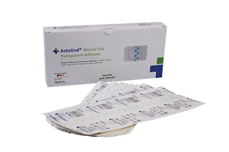 ACTOLIND® Wound Pad- Transparent Adhesive | Poliüretan Steril Tıbbi Flaster - 10x25 cm