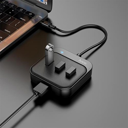 Coofbe 0.2Mt 4in1 Hub Type-C to USB3.0 Çevirici Dönüştürücü 4x USB3.0 Port Veri Aktarım Adaptörü