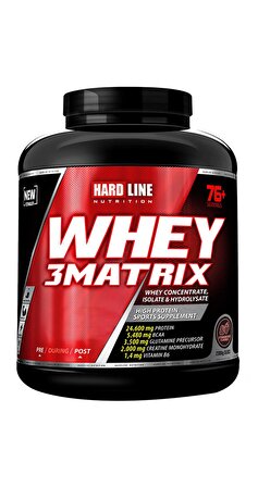 Hardline Nutrition Whey 3 Matrix 2300 Gr Çilekli Protein Tozu