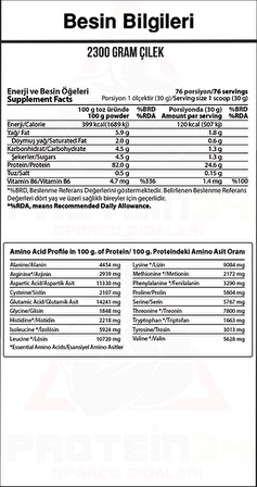 Hardline Nutrition Whey 3 Matrix 2300 Gr Çilekli Protein Tozu