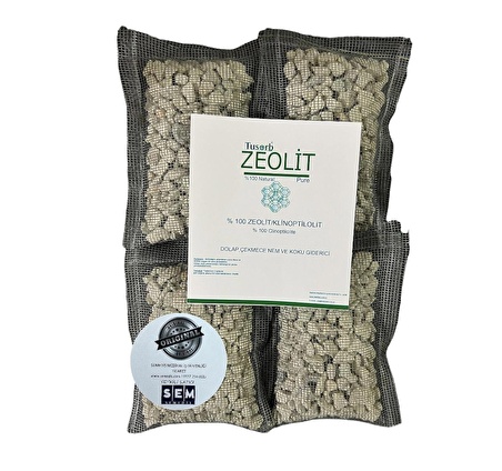 Semedis - Tusorb Zeolit Koku ve Nem Alıcı Taşlar 4 lü paket  (4*100gr)