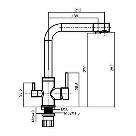 Creavit BT.DW8700 İçme Suyu Çıkışlı Mutfak Armatürü