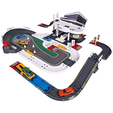 Majorette Porsche Deneyim Merkezi + 5 Araçlı Oyun Seti 212050029