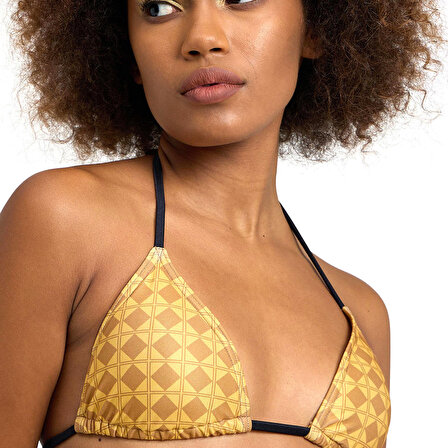 50Th Gold Triangle Kadın Sarı Yüzücü Bikini 006184