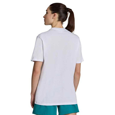 Logo Cotton Unisex Beyaz Günlük Stil T-Shirt 005336108
