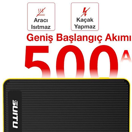 Coofbe Şarjlı 14000mAh Akü Takviye Seti Jump Starter Tüm Akülere Uyum Powerbank Led Işıklı Akü Şarjı