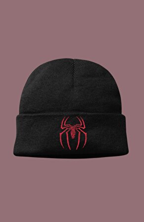 Unisex Yazılı Örümcek Baskılı Bere, Spiderman Baskılı Erkek Kadın Çocuk Bebek Outdoor Şapka
