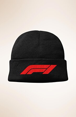 Unisex F1 Yazılı Bere, Formula 1 Baskılı Outdoor Kışlık Şapka
