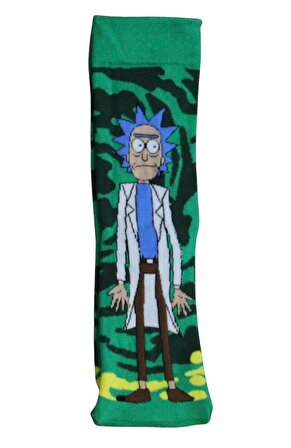 Rick And Morty Desenli Renkli Çorap