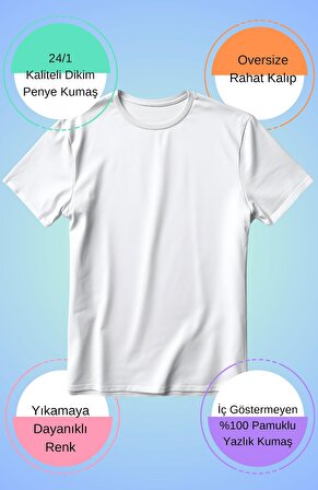 Unisex Oversize Kartal Baskılı Tişört, I'm Not Angry Yazılı T-Shirt