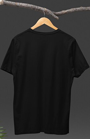 Premium Kartal Baskılı Tişört, Unisex Siyah-Beyaz Kartal Baskılı T-Shirt