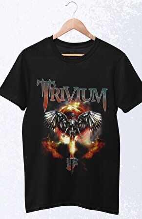 Trivium Baskılı T-shirt, Unisex Rock Metal Müzik Temalı Tişört