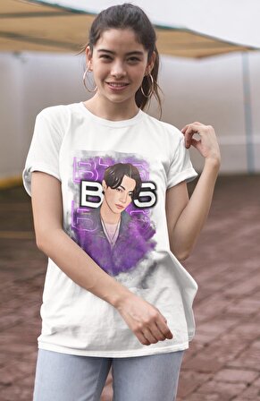 Bts Jungkook Baskılı T-shirt, Unisex K-Pop Baskılı Tişört
