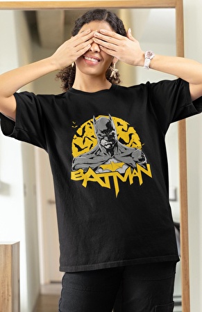 Batman Baskılı Tshirt, Unisex DC Comics Karakteri Baskılı Tişört