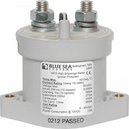 Blue Sea Systems L Serisi solenoid switch. 12/24V