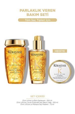 Kerastase Elixir Ultime Parlaklık Sağlayan Hediyeli Saç Bakım Seti