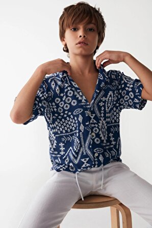 Nk Mavi Epic Gömlek ( 8-14 Size )