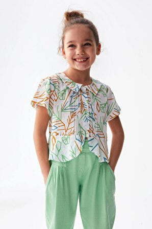 Nk Swan Renkli Gömlek  ( 4-8 Size )