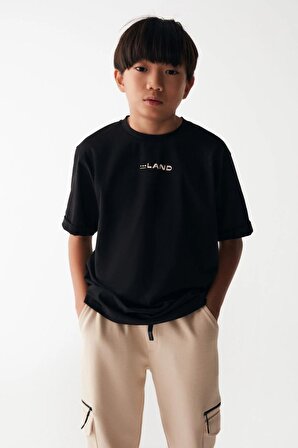 Nk Siyah Land T-Shirt  ( 8-14 Size )