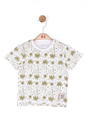 Nk Yeşil Hawai T-Shirt  (1-4 Size)