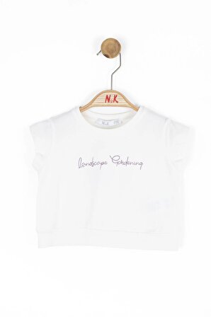 Nk Beyaz Gardenya T-Shirt  (1-4 Size)