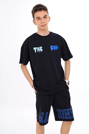 Marions Siyah The End  T-Shirt ( 9-14 Size )