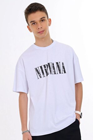 Marions Beyaz Nirvana  T-Shirt ( 9-14 Size )