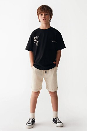 Nk Siyah Kaktüs T-Shirt ( 8-14 Size )