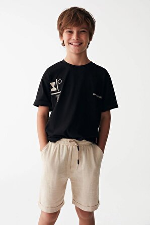 Nk Siyah Kaktüs T-Shirt ( 8-14 Size )