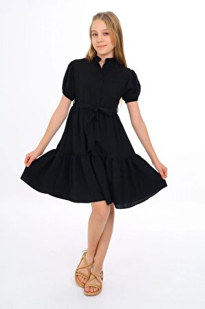 Marions Siyah Karpuz Kol Elbise ( 9-14 Size )