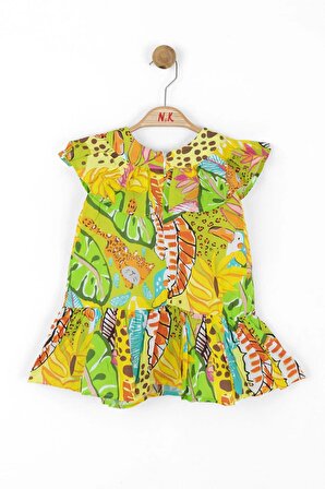 Nk Karayip Renkli Elbise (1-4 Size)