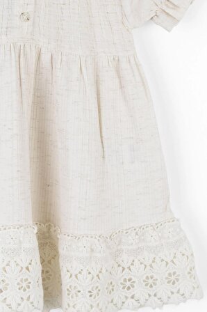 Nk Krinkıl Krem Elbise (1-4 Size)
