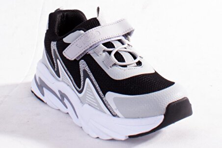 Vicco Wave 346F22Y124 Siyah Beyaz Erkek Çocuk Spor Ayakkabı