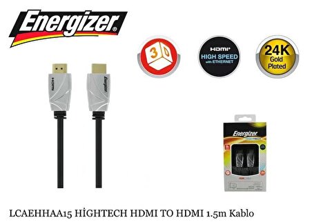 Energizer Lcaehhaa15 Hightech Hdmı To Hdmı 1.5M Kablo / Hytech
