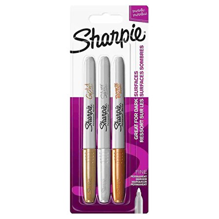 Sharpie Fine Marker Metalik Kalem Seti 3 Renk